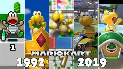 Evolution Of 1st Place Koopa Troopa In Mario Kart Games 1992 2019
