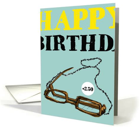 Happy Birthday Reading Eye Glasses Card 1174170