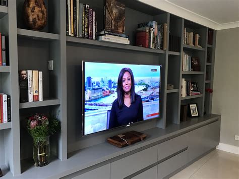 Organise Your Home With A Bespoke Media Storage Unit Living Room Wall