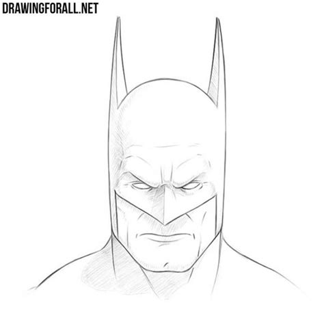 How To Draw Batman Face