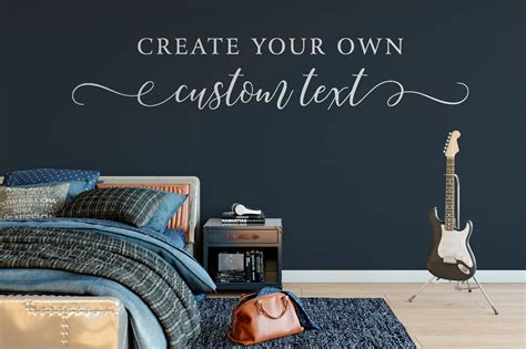 Personalized Wall Decal Design Your Own Vinyl Lettering Custom Quote Sticker Create Your Own