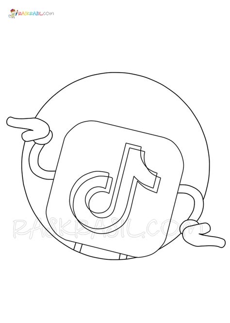 Tiktok Coloring Pages For Kids