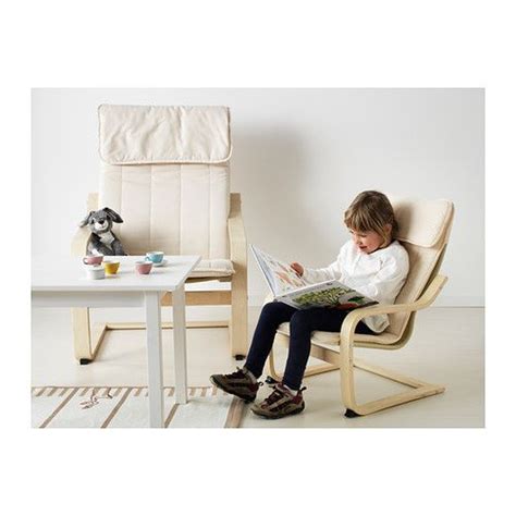 A range of various seat cushions makes it easy to change the look of your poäng and your living room. POÄNG Children's armchair - birch veneer, Almås natural ...