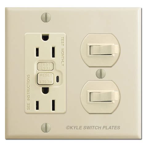 Stacked Toggle Switch Gfci Outlet Covers Kyle Switch Plates