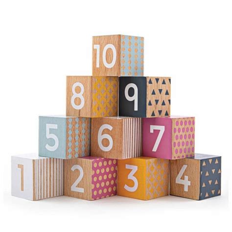 Fsc Certified Baby Wooden Number Blocks By Crafts4 Kids