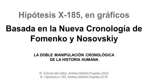 Hipótesis X 185 En Gráficos Basada En La Nueva Cronología De Fomenko