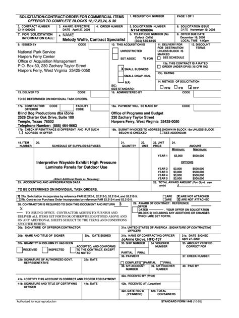 Sf1449 Fill Out And Sign Online Dochub