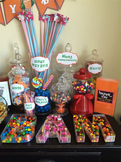 Candy Bar W Letter Dishes Graduation Party Candy Candy Buffet