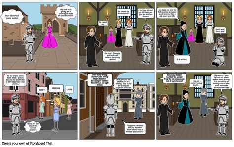 The Canterbury Tales Comic Strip Storyboard By F39e4192
