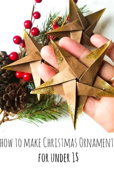 Diy Christmas Ornaments Origami Stars Mycraftchens Paper Christmas