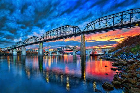 Chattanooga Sunset 3 Photograph By Steven Llorca