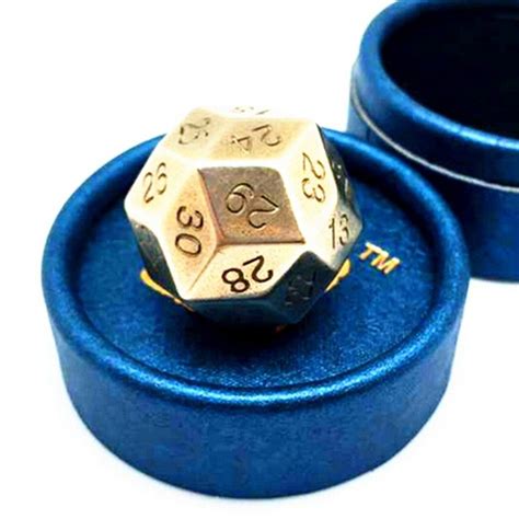 2021 Brass 30 Sided Dice Handmade Polished Pure Copper D30 Game Dices