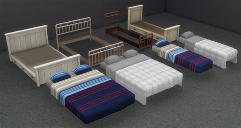 Beds Separated Old Versions Sims 4 Bedroom Sims 4 Beds Mattress Frame