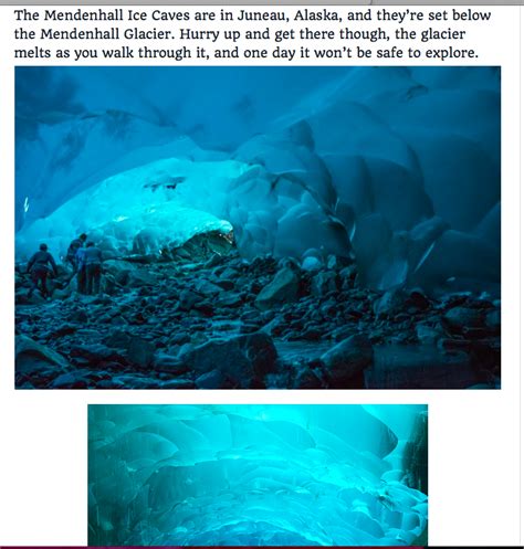 Pin By Maia Hill On Travel Mendenhall Ice Caves Amazing Places On