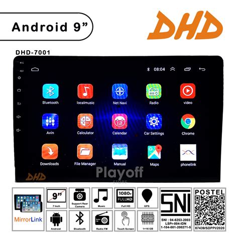 2 Din Head Unit Android 9 Inch Dhd 7001 Double Din Bluetooth Gps