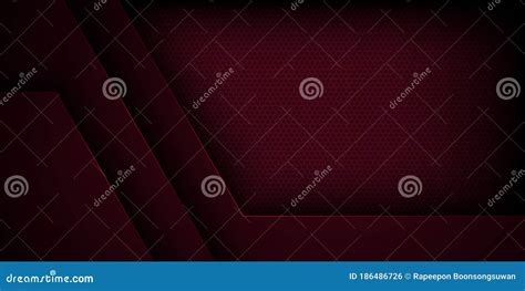 Red Abstract Vector Background With Overlapping Characteristics Stock