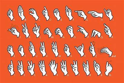 Language Sign Alphabet Deaf Languages Communication Around