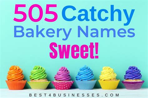 50 cake and cupcake business names; 505 Creative Bakery Names: Ultimate List of Name Ideas