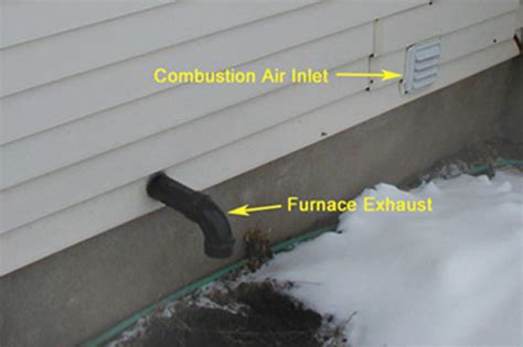 If they are both 90* elbow down or straight out, i suggest snorkeling the exhaust up about a foot (90 i have never had a problem with my 95% furnace. A reminder from the Southborough Fire Department to clear ...