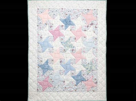 Pastel Friendship Star Crib Quilt