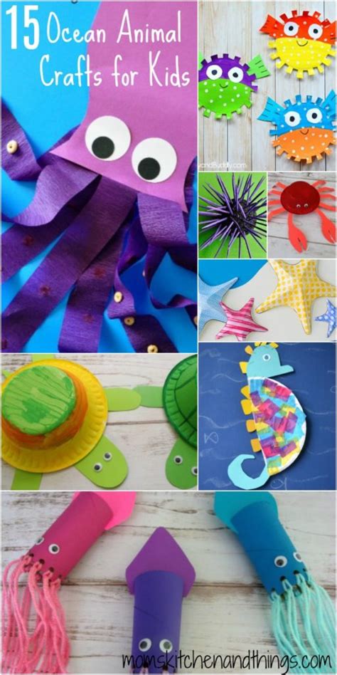 Find zoo animals, farm animals, jungle and wild animals! 15 Ocean Animal Crafts for Kids - Crafty Morning
