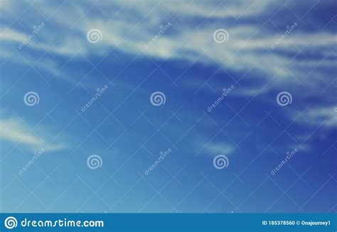 Blurred Blue Sky Nature Background Template Simple Sky Nature