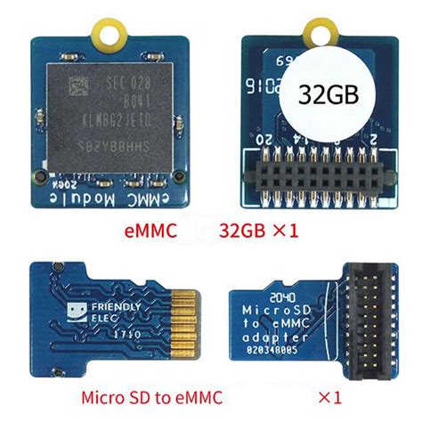 Emmc Module Flash Memory Module Adapter For Nanopi M4 Neo4 M4 V2 Ebay