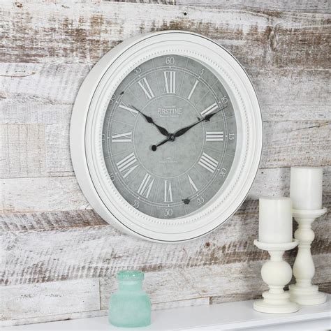 Firstime Shabby Chic Wall Clock 99674 The Home Depot