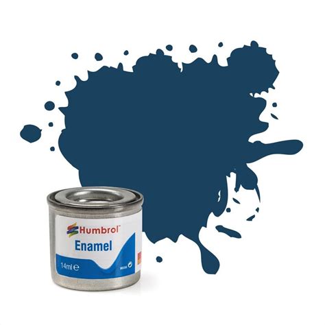 Humbrol Enamel Matt Finish Paint 14ml 104 Oxford Blue