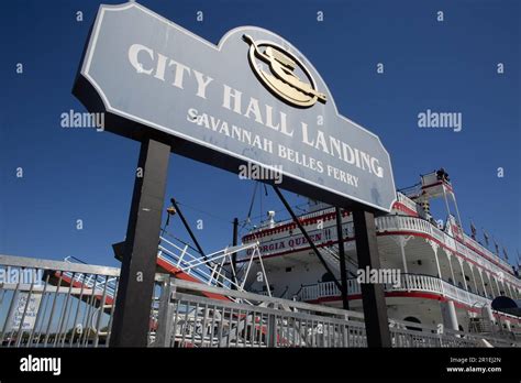 City Hall Landing in Savannah, Georgia Stock Photo - Alamy