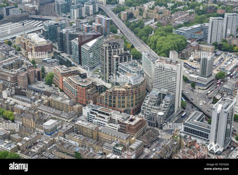 An Aerial View Of Paddington Basin In London Recently Redeveloped With
