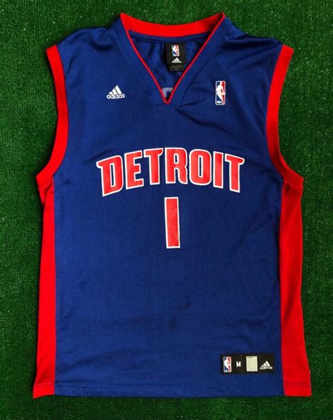 2008 Allen Iverson Detroit Pistons Adidas Nba Jersey Size Medium Rare
