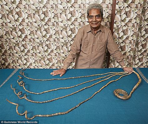 Indian Man Cuts Inch Long Nails After Growing Them For Years