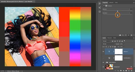 The Difference Between Saturation And Vibrance In Photoshop Color Enhancing Tutorial Video