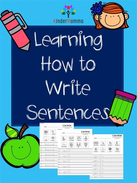 It is an incorrect word to be used in a sentence. Learn to Write Sentences Worksheets - kindermomma.com