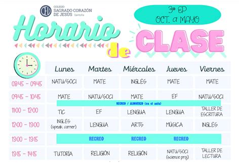 ¡aprende Ríe Disfruta Nuestro Horario De Clase A Partir De Octubre