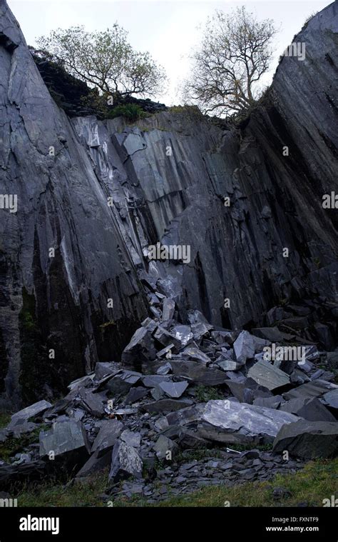 Dinorwic Slate Quarry Llanberis Gwynedd North Wales Uk Stock Photo