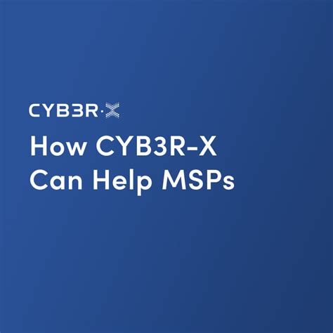 How Cyb3r X Can Help Msps Cyb3r X Edr Managed Threat Response