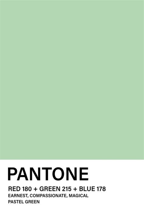 Pantone Pastel Green
