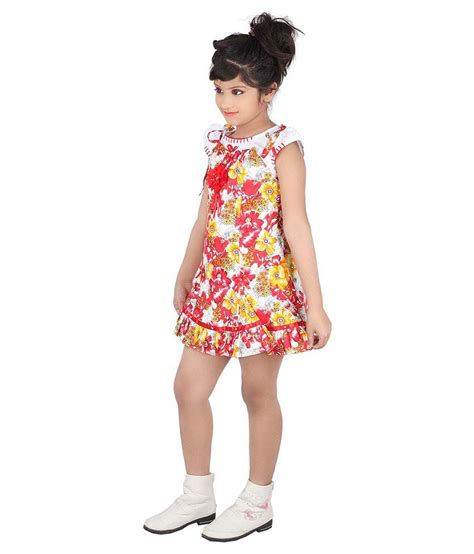 Tiny Teens Red Cotton Frock For Girls Buy Tiny Teens Red Cotton Frock