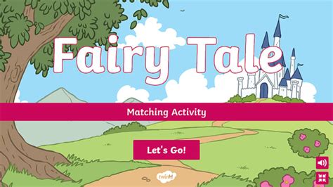 Fairy Tale Interactive Matching Activity Twinkl