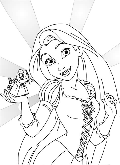 Queen arianna and king frederic. Tangled Coloring Pages: Princess Rapunzel & Flynn Rider ...