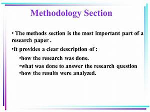 sample methodology section of a research paper