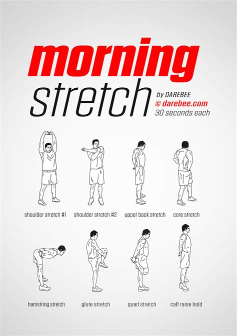 Free Printable Stretching Exercises Printable Templates