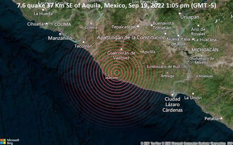 Magniatude 76 Earthquake Shakes Mexico´s Pacific Coast 1 Killed