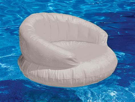 Solstice Sunsoft Super Chair Inflatable Pool Chair Gray