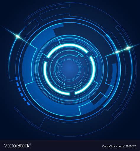 Futuristic Circle Royalty Free Vector Image Vectorstock