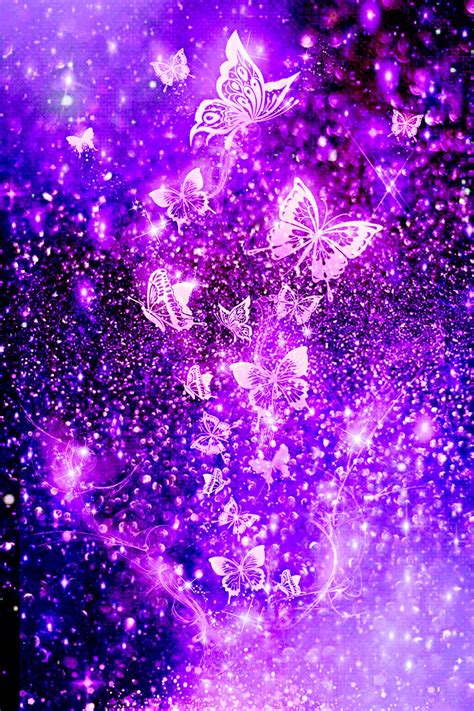 Purple Butterfly Wallpaper Aesthetic Glitter Bmp Get