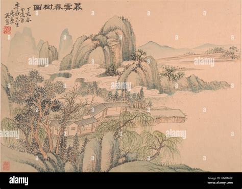 Landscape Artist Zhang Xiong Chinese 1803 1886 Period Qing Dynasty 1644 1911 Date