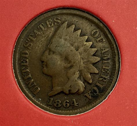 Lot 1864 Us 1c Indian Head Cent W Case